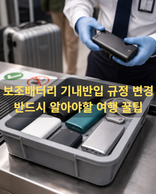 보조배터리 기내반입