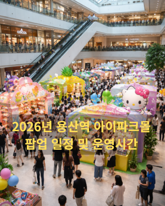 용산역 아이파크몰 팝업