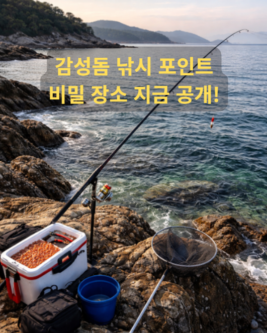 감성돔 낚시 포인트