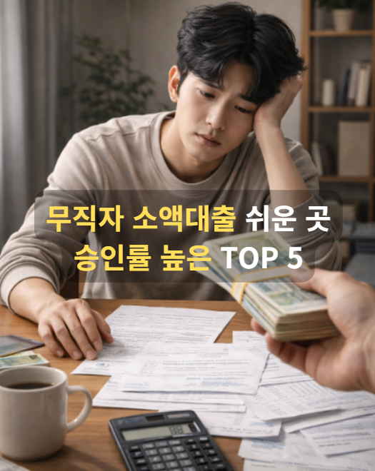 무직자 소액대출 쉬운 곳 2026 승인률 높은 곳 TOP 5 지금 확인하세요 무직자 소액대출