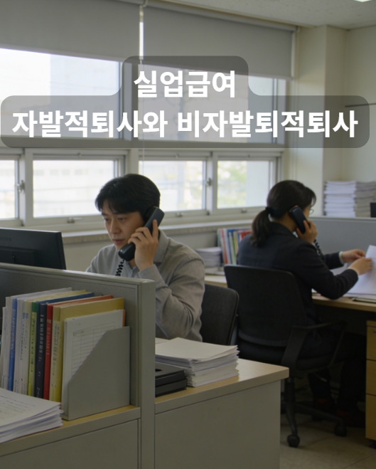 실업급여 자발적퇴사와 비자발적퇴사