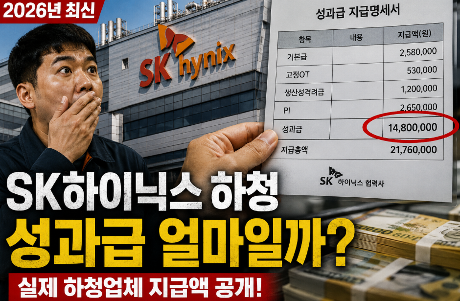 sk하이닉스 성과급 3264% 사실인가? 직급별 실수령액 확인 총정리 sk하이닉스