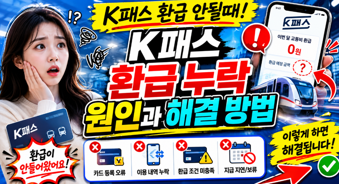 K패스 환급 누락