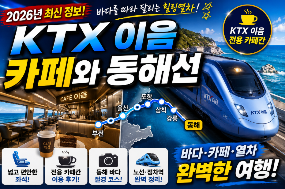 ktx 이음 카페 동해선