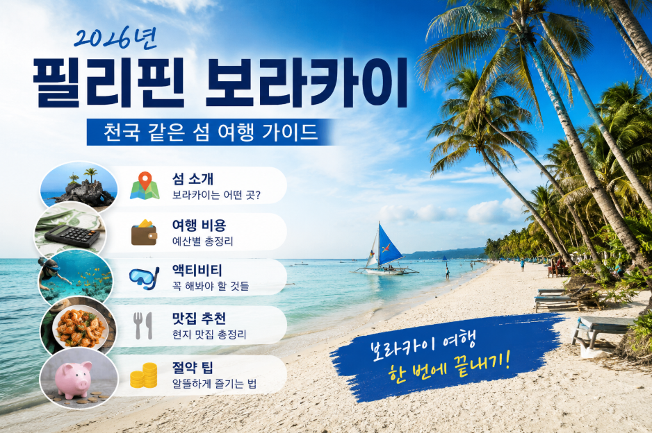 필리핀 보라카이 여행 섬 소개부터 여행비용, 액티비티, 맛집, 절약 팁 보라카이 여행