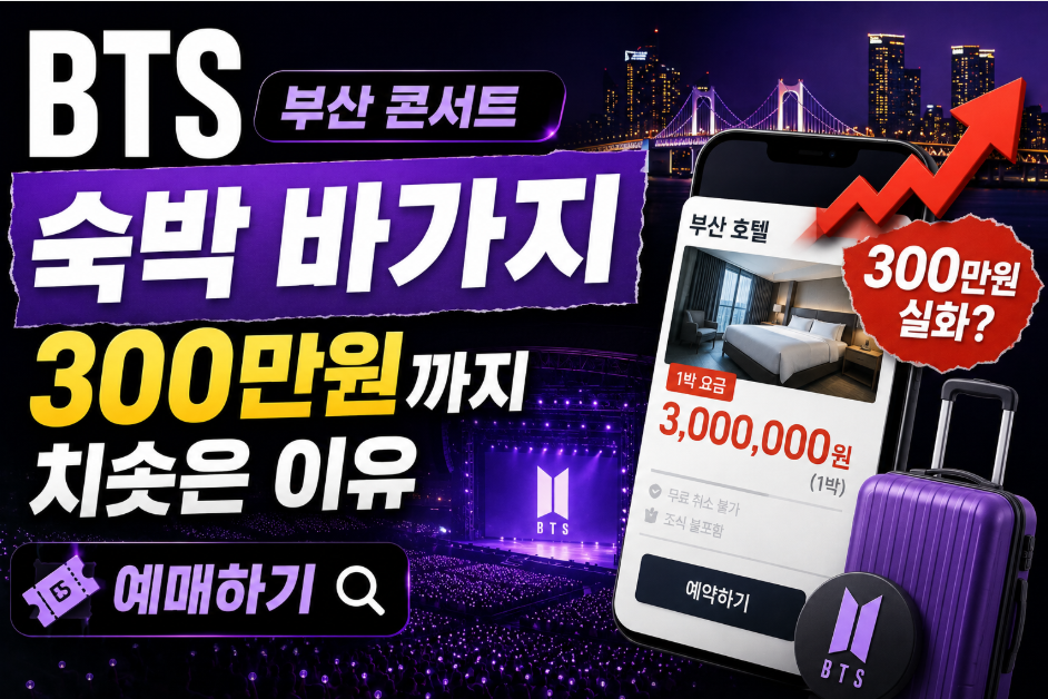 bts 숙박 바가지